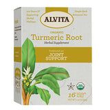 Turmeric Root Herbal Tea Supplement 16 Bags by Alvita Teas