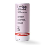 Lafes Natural Body Care, Lafe's Plastic-Free Stick Rose + Coriander, 2.25 Oz
