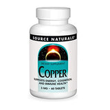 Copper 60 Tabs by Source Naturals