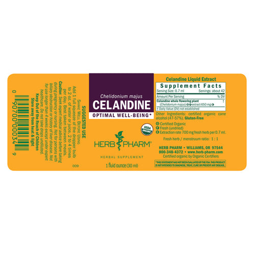 Herb Pharm, Celandine Extract, 1 Oz