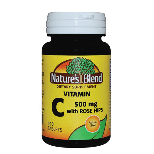 Vitamin C With Rose Hips 100 Tabs by Nature's Blend