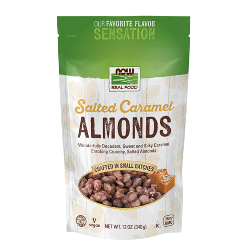 Now Foods, Salted Caramel Almonds, 12 Oz