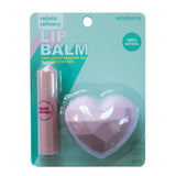 Pink Heart Lip Balm Wildberry 2 Count by Rebels Refinery