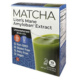 Matcha Lion's Mane Amyloban Extract Sticks 10 Count by Maitake Mushroom Wisdom