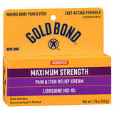 Medicated Pain And Itch Relief Cream Maximum Strength 1.75 Oz by Gold Bond
