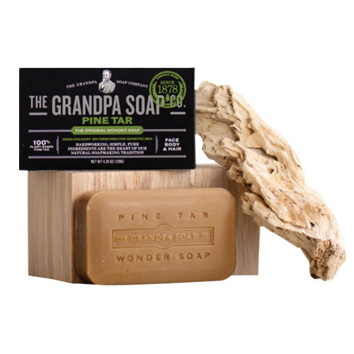 Pine Tar Bar Soap Medium Size 3.25 OZ EA By Grandpa's Brands Company