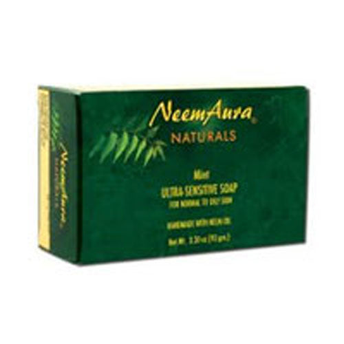 Neemaura, Ultra-Sensitive Soap, Mint (Normal to Oily Skin) 1 Bar,  3.30 oz