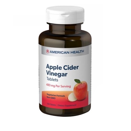 American Health, Apple Cider Vinegar, 300 MG, 200 Tabs