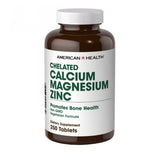 American Health, Chelated Calcium & Magnesium with Zinc, 250 Tabs