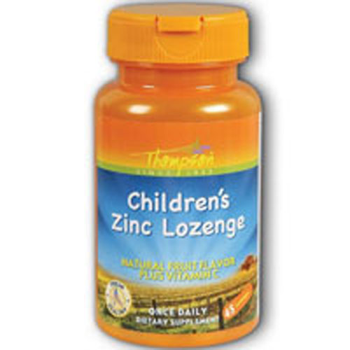 Thompson, Zinc Children's Lozenge With Vit C Fruit Flavor, 45 Loz