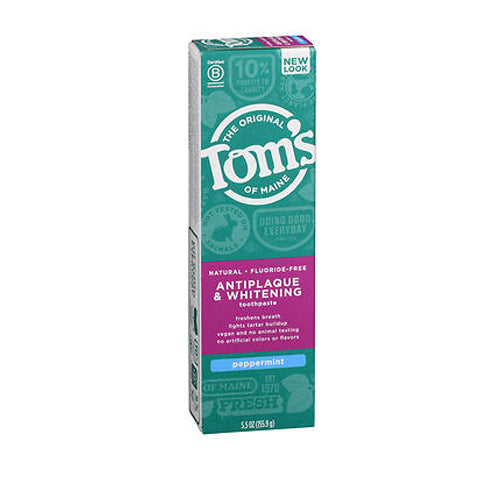 Tom's Of Maine, Toms Of Maine Antiplaque And Whitening Natural Toothpaste, Peppermint 5.5 Oz