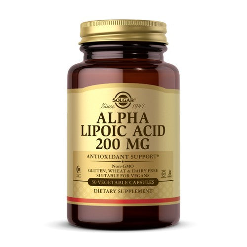 Solgar, Alpha Lipoic Acid, 200 mg, 50 V Caps