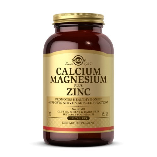 Solgar, Calcium Magnesium Plus Zinc Tablets, 250 Tabs