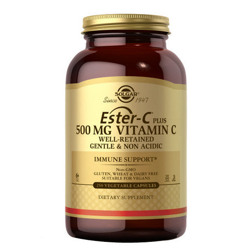 Solgar, Ester-C Plus Vitamin C (Ester-C Ascorbate Complex), 500 mg, 250 V Caps