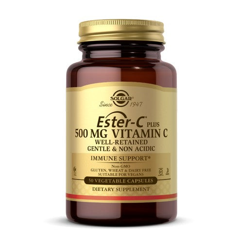 Solgar, Ester-C Plus Vitamin C (Ester-C Ascorbate Complex), 500 mg, 50 V Caps