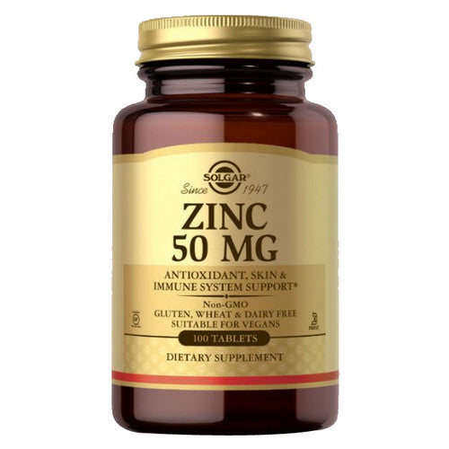 Solgar, Zinc, 50 mg, 100 Tabs