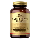 Solgar, Zinc Citrate, 30 mg, 100 V Caps