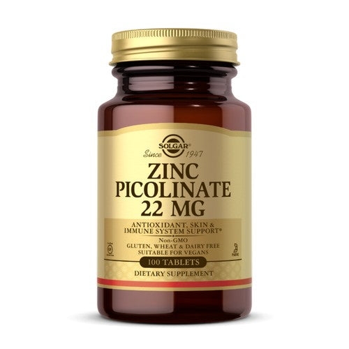 Zinc Picolinate 100 Tabs By Solgar