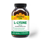 Country Life, L-Lysine with B-6, 500 MG, 250 Caps