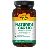 Country Life, Nature's Garlic, 500 MG, 180 Sftgls