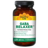 Country Life, Relaxer with GABA + B-6 RR, 60 Tabs