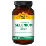 Country Life, Selenium Yeast Free, 100 MCG, 180 Tabs