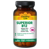 Country Life, Superior B-12 Berry Flavored, 3000 mcg, 50 Lozs