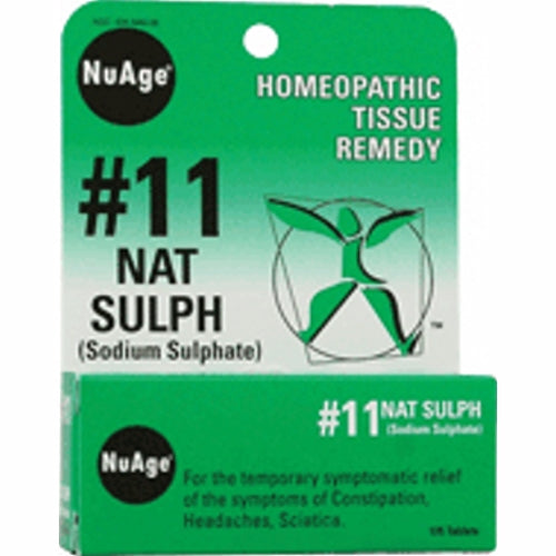 NuAge Laboratories, Nuage Tissue Salts, 6X, Natrum Sulph 125 Tabs