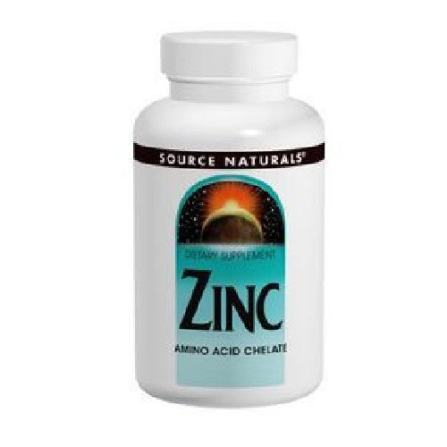 Source Naturals, Zinc Amino Acid Chelate, 100 Tabs