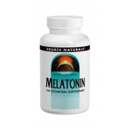 Source Naturals, Melatonin, 1 mg, Sublingual Peppermint 100 Tabs
