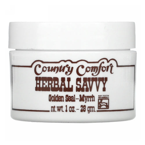 Country Comfort, Herbal Savvy Goldenseal Myrrh, 1 Oz