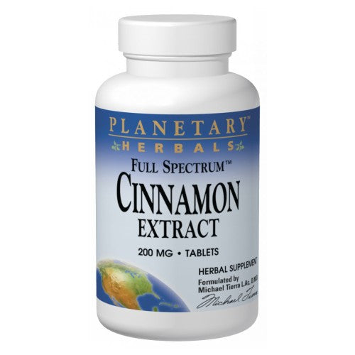 Planetary Herbals, Full Spectrum Cinnamon Extract, 200 mg, 120 Tabs