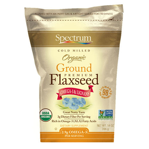 Spectrum Essentials, Organic Essential Ground Flaxseed, 14 Oz