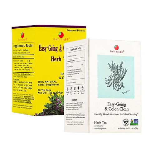 Health King, Easy Going Colon Clean Herb Tea, 20bg