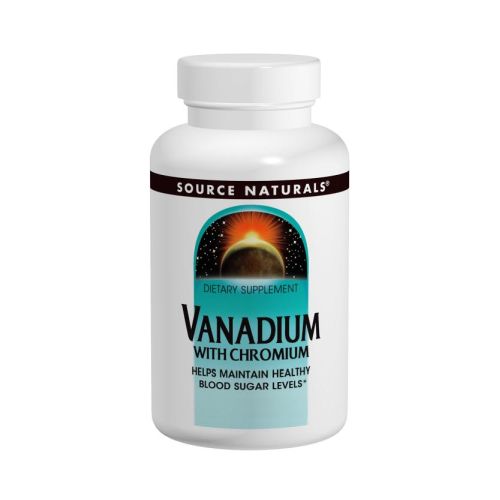 Vanadium W/chromium 90 Tabs By Source Naturals