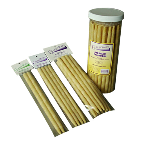 Cylinder Works, Beeswax Ear Candles, 2 Pk