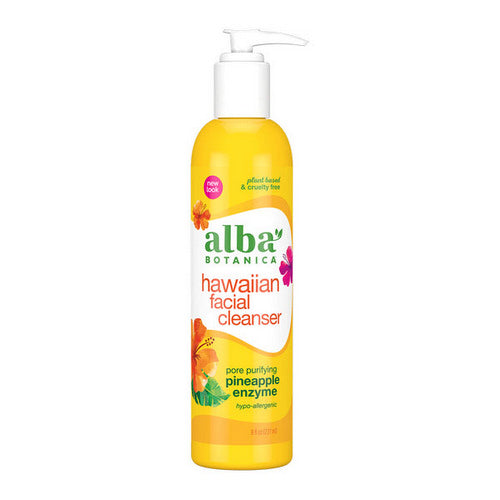 Alba Botanica, Hawaiian Pineapple Enzyme Facial Cleanser, 8 oz