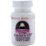Source Naturals, Ultra Chromium GTF, 200 mcg, 60 Tabs