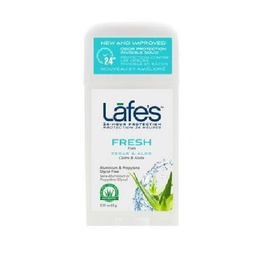 Lafes Natural Body Care, Twist Stick Deodorant Fresh, 2.5 Oz
