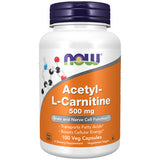 Now Foods, Acetyl-L Carnitine, 500 mg, 100 Caps