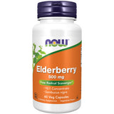 Now Foods, Elderberry, 500 mg, 60 Veg Caps
