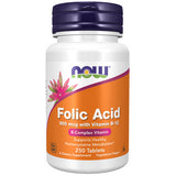 Now Foods, Folic Acid with Vitamin B-12, 800 mg, 250 Tabs
