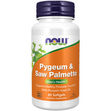 Now Foods, Pygeum & Saw Palmetto Extract, 25 mg/80 mg, 60 Sgels