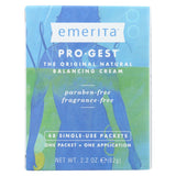 Pro-Gest Cream Single Use Packets Paraben Free 48 Packets  By Emerita