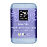 Dead Sea Bar Soap 7 Oz, Lavender By One with Nature