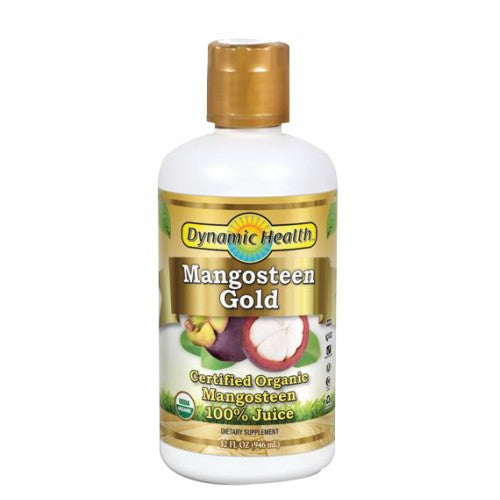 Mangosteen Gold 100% Pure, 32 Oz By Dynamic Health Laboratories