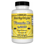 Vitamin D3 2400iu, 360 Sgel By Healthy Origins