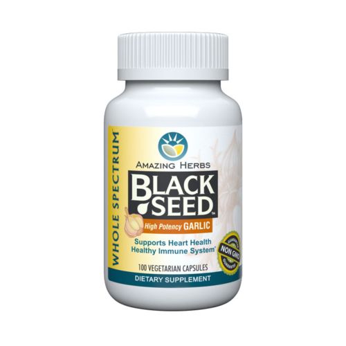 Black Seed & Garlic 100 Cap By Amazing Herbs