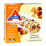 Day Break Bar Cranberry Almond 5 Pack By Atkins