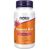 Now Foods, Vitamin K-2, 100 mcg, 100 Vcaps